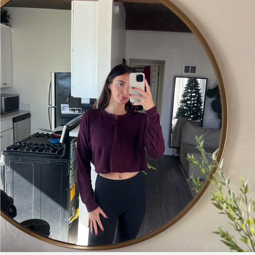 Urban Outfitters Dark Purple Crop Top